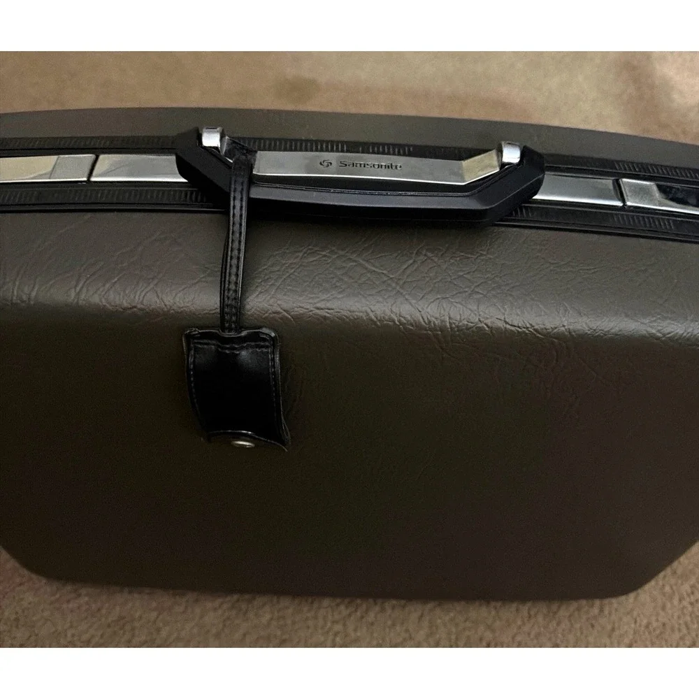 Vintage Samsonite Seminy II Hard Shell Suitcase Gray Gray  Unisex - No Keys